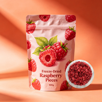 Envasado OEM/ODM, Trozos de Frambuesa Liofilizados/Chispas de Frambuesa Liofilizadas