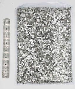 Selina kristal putih AB paket besar berlian buatan bagian belakang datar-kaca kristal kristal Strass untuk seni kuku & casing ponsel dekorasi DIY - Product Image 6