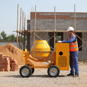 Malaxeur à ciment vertical autoportant économique et portable pour la rénovation domestique et les petits travaux - Product Image 5