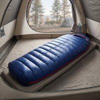 Saco de Dormir Tipo Momia -10C 800FP Ultraligero para Camping de Invierno