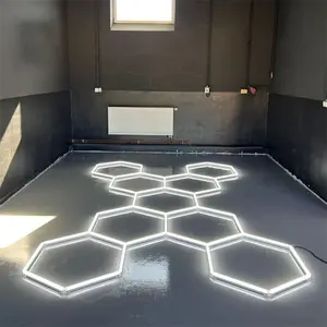 Nuova tendenza produzione di luce a griglia in alluminio a LED decorativo esagonale a nido d'ape soffitto per Garage luce di lavoro