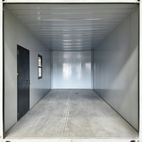 Garage préfabriqué démontable en kit, fourni par l'usine, avec porte électrique enroulable, construit sur mesure pour le stockage de voitures