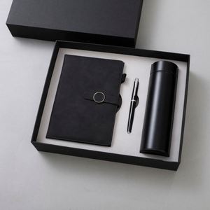 Cuaderno de Cuero PU Gris Promocional al por Mayor para Regalos, Diario Personalizado, Set de Regalo con Termo y Botella de Agua - Product Image 6