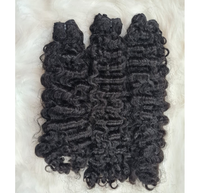 Cheveux bruts birmans vietnamiens vendeurs de paquets de cheveux vierges bouclés non traités, armure de cheveux humains bruts alignés sur les cuticules vietnamiennes