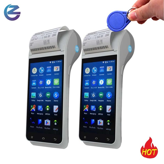 All in One Android Handheld Barcode Scanner Pos Printer Wireless Mobile Pos Machine