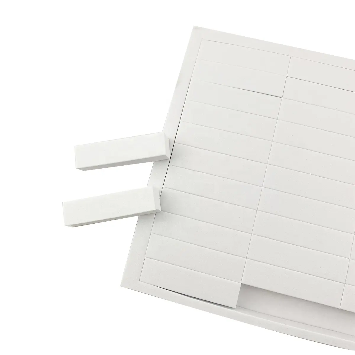 사용자 정의 크기 다이 컷 직사각형 스트립 코팅 접착 압력 민감한 단면 다시 접착 흰색 eva 스폰지 폼 테이프