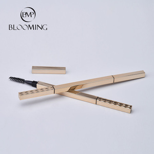 Серебристая розовая Золотая квадратная упаковка для бровей карандаш для макияжа бровей Карандаш для бровей с индивидуальным логотипом двусторонний тонкий карандаш для бровей - Product Image 6