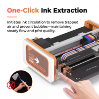 Nueva Impresora DTF XP600 de 21 cm con Circulación de Tinta Blanca, Máquina de Transferencia de Calor para Impresión Personalizada de Camisetas con Soporte para Rollo de Película