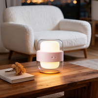 Lampe de table LED rechargeable moderne avec design flexible, à intensité variable et portable pour la décoration de chambre et d'intérieur