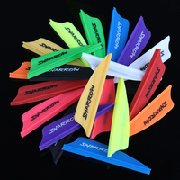 Plumes de flèche de tir à l'arc, ailerons en caoutchouc de 1,75 pouce pour arc à poulies, arc recurve, accessoire de flèche en carbone à faire soi-même