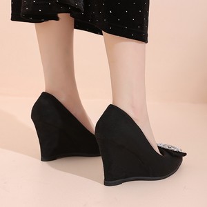 Nouvelles Chaussures Professionnelles à Talons Compensés et Bout Pointu pour Femmes, Grande Taille, Plateforme Style Européen et Américain, Bouche Peu Profonde, Pointure 43 - Product Image 4