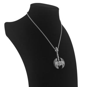 Collar Vikingo con Martillo de Thor Nórdico para Hombre y Mujer, Collar con Colgante de Hacha de Perun, Joyería Religiosa Vintage de Acero Inoxidable, Regalos - Product Image 4