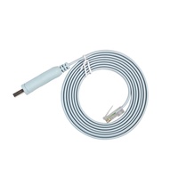Kabel Konsol 1.8M USB RS232 Sampai RJ45 8P8C Warna Biru Datar