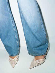 <span class=keywords><strong>Sandali</strong></span> da Donna ZA Stile Francese <span class=keywords><strong>con</strong></span> Punta a Spillo, <span class=keywords><strong>Tacco</strong></span> Alto, Intrecciatura Traforata, Fodera in Pelle, Primavera-Estate - Product Image 4
