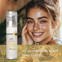 Sérum visage OEM 96 Snail Mucin 100ml/30ml avec vitamine C, oligopeptides, hydratant, réparateur, anti-âge, anti-rides