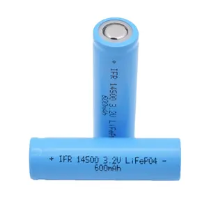 GEB hot selling Full Capacity Cylindrical AA Size Rechargeable Lithium Li Ion Battery 14500 3.7V 850mAh Cells Flat Top for toy