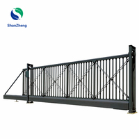 Porte coulissante en aluminium pour jardin, clôture de jardin à bascule automatique, contrôle électrique standard et personnalisé disponible