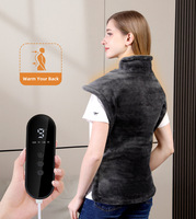 Coussin chauffant lesté pour le cou et le dos, 9 niveaux de chaleur avec arrêt automatique, enveloppe électrique pour les épaules pour soulager la raideur musculaire