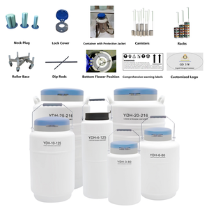 Récipient d'azote liquide en vrac cryogénique pour la culture cellulaire Récipient d'azote liquide en vrac YDH-3 3L - Product Image 3