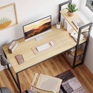 Verstellbarer Moderner Computertisch mit Metallrahmen und Erweiterbarem Bücherregal für Heim- oder Büronutzung - Product Image 4