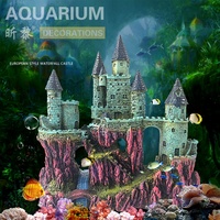 Décor d'aquarium Antique en résine, ornement de style romain, grotte de château, accessoire de réservoir de poissons, décoration