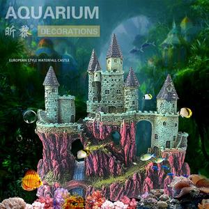 Pecera de poliresina de plástico ecológica, acuario decorativo, adornos de naufragio Titanic, decoración de barco hundido - Product Image 5