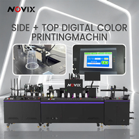 Impresora UV de Inyección de Tinta Digital de Una Sola Pasada RENOVIx para Vasos, Impresión a Todo Color en el Lateral/Parte Superior para Vasos Desechables de Plástico PP PET