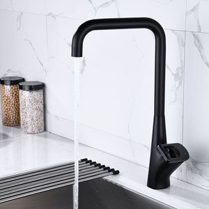 Modern Kitchen Faucet Single Handle Pull Out <b>Spray</b> Deck <b>Mounted</b> Ceramic Valve 2.0-2.9gal/m - Product Image 3
