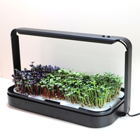Kit de système hydroponique pour jardin intérieur, lampe de culture suspendue électronique à spectre complet 16W, construction en alliage d'aluminium