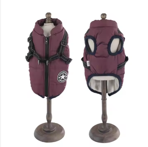 नए क्रॉस बॉर्डर पालतू कपड़े वाटरप्रूफ और गर्म कुत्ते कपास कोट सर्दियों स्की कोट की छाती वापस एकीकृत कपास बनियान - Product Image 3