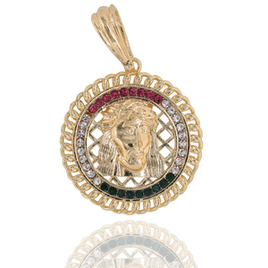 14K Plaqué Or Sainte Vierge Marie Jésus Méduse Pendentifs Religieux À La Mode DIY Géométrie Charmes pour Bijoux Accessoire Fabrication - Product Image 2