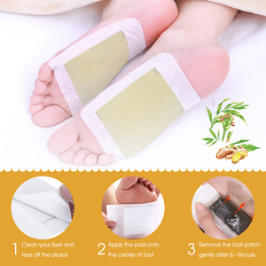 แผ่นแปะเท้าดีท็อกซ์ขิงสินค้าใหม่2025 OEM OEM OEM แผ่นแปะเท้า - Product Image 4