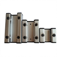 Rail de guidage linéaire biaxial externe LGD6 LGD8 LGD12 LGD16, largeur 26 30 36 50, avec bloc coulissant à rouleaux en aluminium
