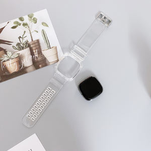 Bracelet de montre intelligent transparent en gelée de silicone souple pour <span class=keywords><strong>Fitbit</strong></span> Lite Watch Band 2 Versa 3 - Product Image 2