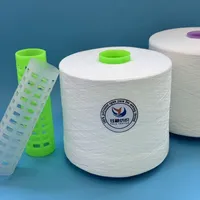 Fil à coudre semi-mat 100% polyester filé à l'anneau 24S/2 30S/2 pour la production de fils à coudre, les vêtements et la couture industrielle