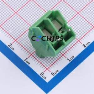 1720033 Screw Terminal Block Through hole Component (THT),P=6.35mm Connector 6.35mm Green Through Hole 2P - Product Image 2