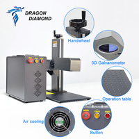 Máquina de Marcado Láser de Fibra 3D de Alta Precisión 50W-100W para Grabado Profundo, Cabezal Sino-Galvo 3D, para Moldes Metálicos, Acero, Latón, Gran Área