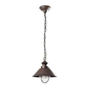 Pendentif en noix de coco de 20 cm, couleur marron oxydé, idéal pour la décoration et l'utilisation en environnements marins et extérieurs. - Product Image 1