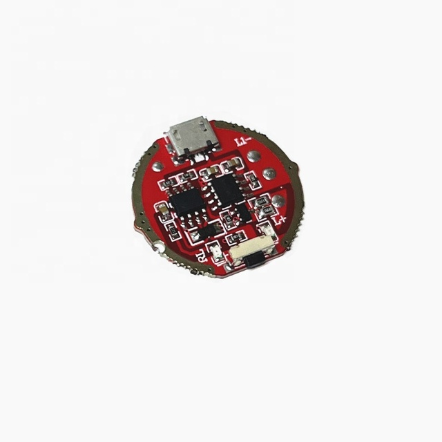 eParthub Bright flashlight with USB28 charging driver board 25mm power circuit board T6/L2 bulb 26650 battery