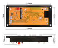 Carte de décodage MP3 LCD 12V WAV WMA Décodage Lecteur MP3 Module audio Prise en charge de la radio FM AUX USB avec affichage des paroles