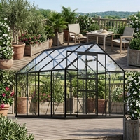 Serre extérieure de haute qualité, serre en aluminium, plaque de polycarbonate, serre de jardin pour la croissance des plantes