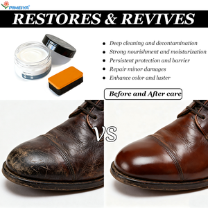 Crème d'entretien du <span class=keywords><strong>cuir</strong></span>, prolonge la durée de vie du <span class=keywords><strong>cuir</strong></span>, protège et adoucit avec un baume essentiel <span class=keywords><strong>pour</strong></span> le <span class=keywords><strong>cuir</strong></span>, idéal <span class=keywords><strong>pour</strong></span> les <span class=keywords><strong>chaussures</strong></span>, les canapés, 100 ml - Product Image 3