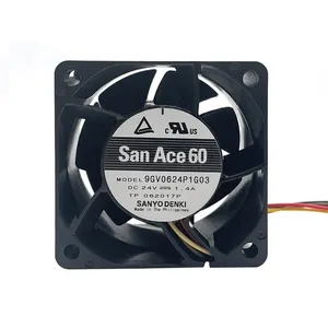 Sanyo Denki 9GV0624P1G03 San Ace 60 16000Rpm 84cfm 60Mm 6038 24V Fan 4 Draad 60X60X38 Dc Fan