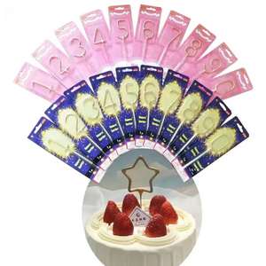 زينة داخلية لحفلات الأصدقاء السعيدة، ألعاب نارية تزيينية، زينة عيد الميلاد، شموع على شكل ألعاب نارية - Product Image 1