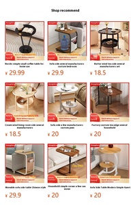 Thiết kế hiện đại nhiều lớp giá rẻ Bàn cà phê cho căn hộ nhỏ đơn giản bằng gỗ bên bảng cho đồ nội thất nhà - Product Image 5