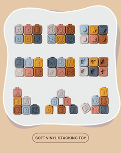 Bán buôn mềm Vinyl Montessori xếp chồng Đồ chơi không độc hại cảm giác mềm xây dựng khối cho trẻ sơ sinh - Product Image 5