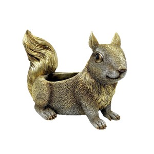 Maceta Decorativa Creativa con Forma de Ardilla, para Suculentas, Adorno de Jardín, Artesanía Animal, Arte Popular, Resina - Product Image 5