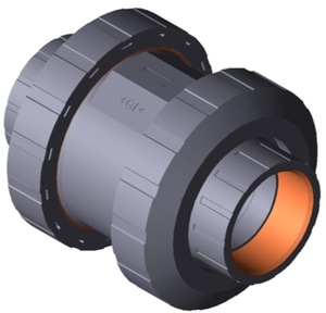 +GF+ 561 ข้อต่อเชื่อม PVC-U แบบกรวย ปลายซ็อกเก็ต ASME/ANSI EPDM 1/2 - Product Image 4