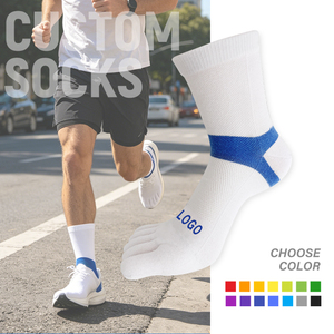 <span class=keywords><strong>Chaussettes</strong></span> de sport respirantes à cinq doigts OEM, logo personnalisé disponible pour hommes et femmes, course à pied, <span class=keywords><strong>randonnée</strong></span> en plein air, <span class=keywords><strong>chaussettes</strong></span> athlétiques à orteils. - Product Image 2