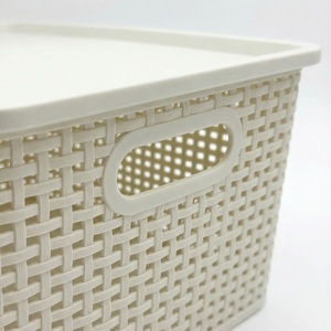 Nordic Style Plastic Rattan <strong>Storage</strong> <strong>Basket</strong>, Breathable Hollow Mesh Organizer Bin, Eco-friendly <strong>Soft</strong> PP <strong>Basket</strong> for Home - Product Image 5